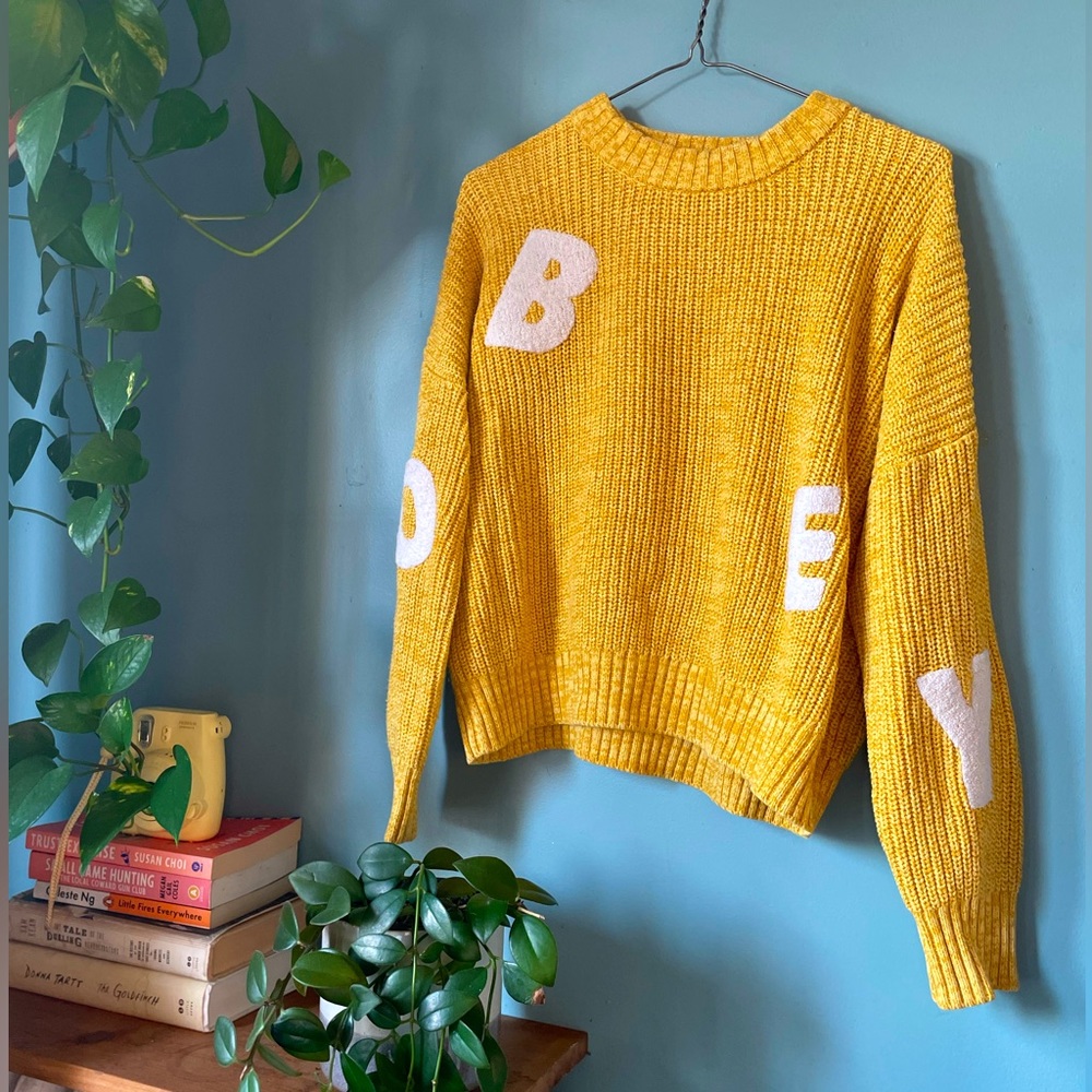 ✨ SOLD ✨ Obey Alphabet Sweater